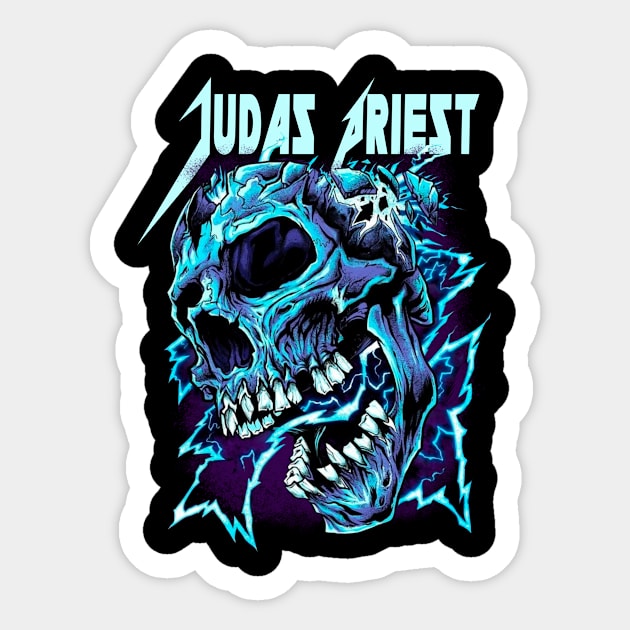 JUDAS PRIEST MERCH VTG Sticker by rdsgnnn